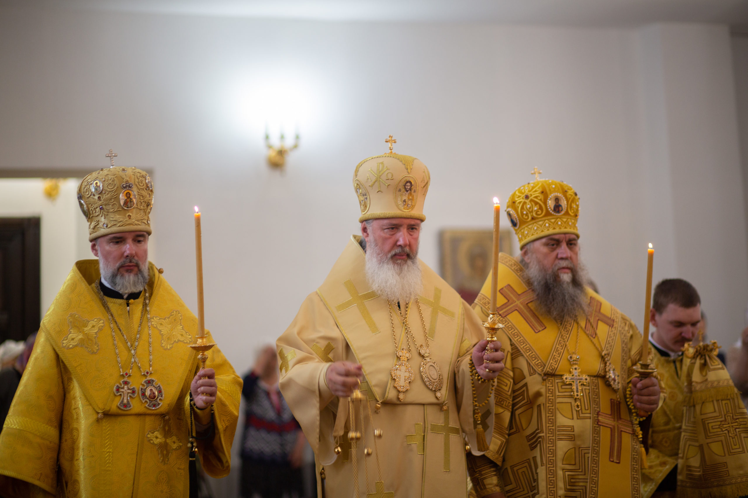 Всенощное бдение в канун Недели Всех Святых совершили три архиерея Иркутской митрополии