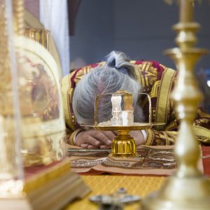 Архиерейское Богослужение в храме в честь Спаса Нерукотворного Образа города Киренск