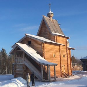 Рождественский молебен в музее «Ангарская деревня»