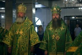 Епископ Братский Максимилиан и епископ Колпашевский Силуан совершили Литургию в день памяти преподобного Сергия Радонежского