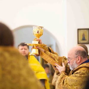 Божественная Литургия в день памяти святых отцев шести Вселенских Соборов в соборе Рождества Христова