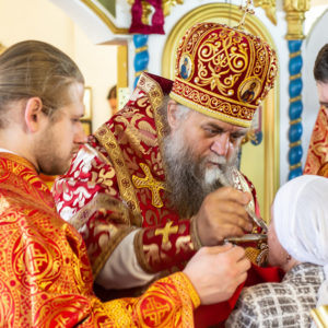 Архиерейское Богослужение в храме в честь иконы Божией Матери «Казанская»