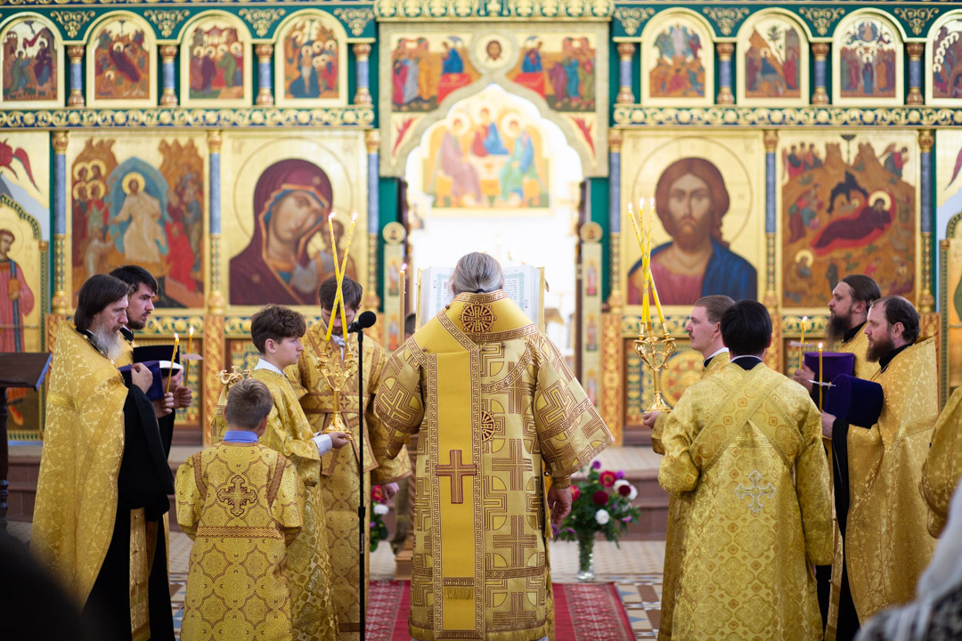 Архиерейское Богослужение в день перенесения мощей святых благоверных князей Петра и Февронии