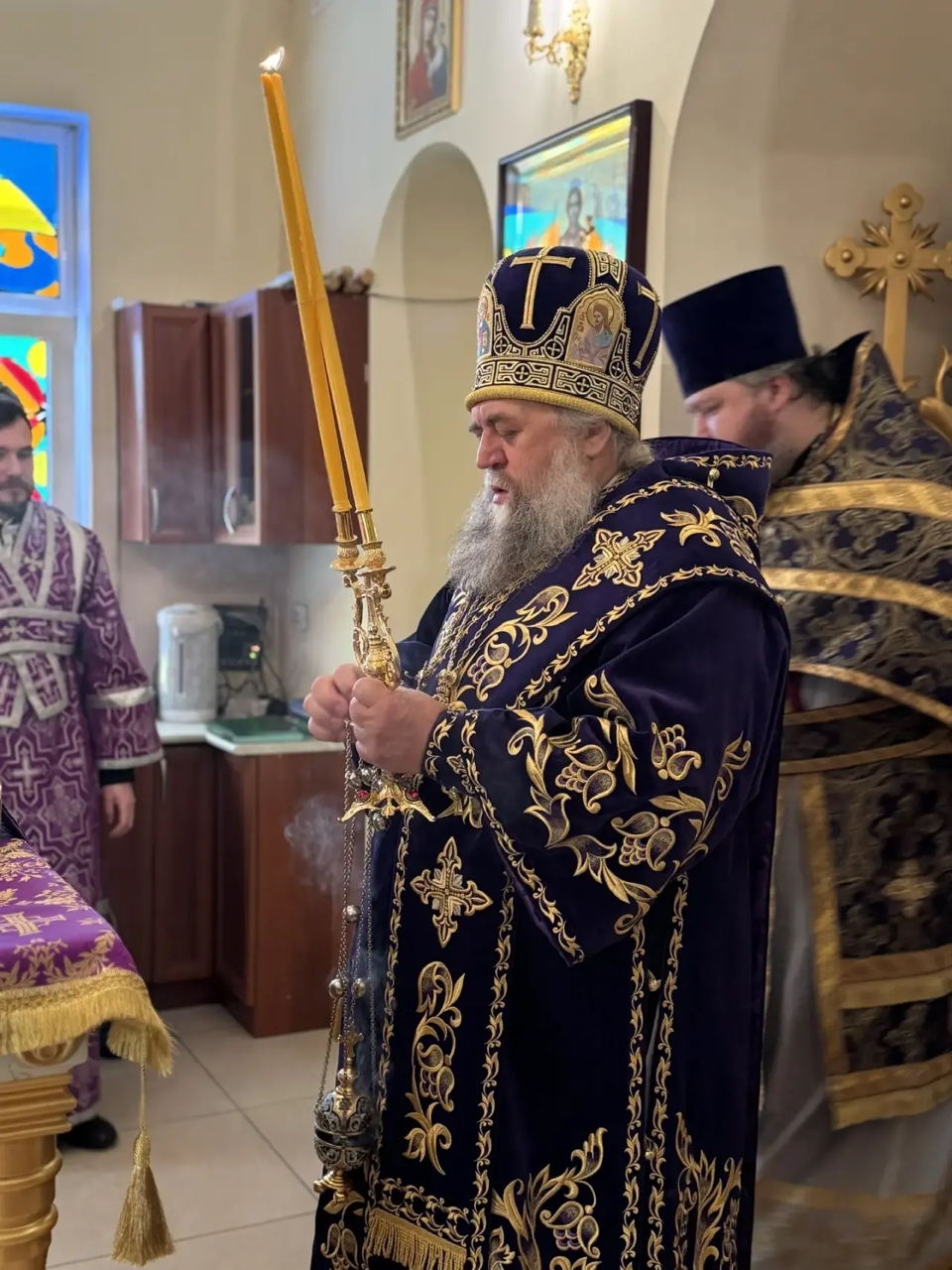 Архиерейское богослужение в день памяти сорока мучеников Севастийских