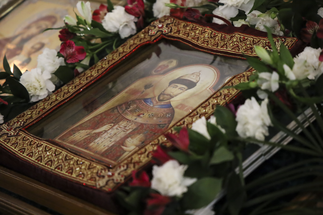 В собор Рождества Христова города Братска принесена чудотворная мироточивая икона царя Николая II